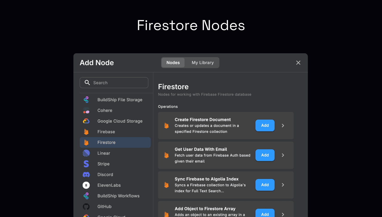 Firestore Nodes