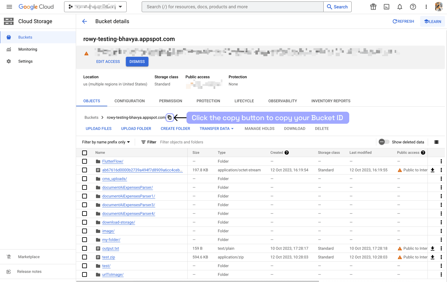 Firebase Project ID