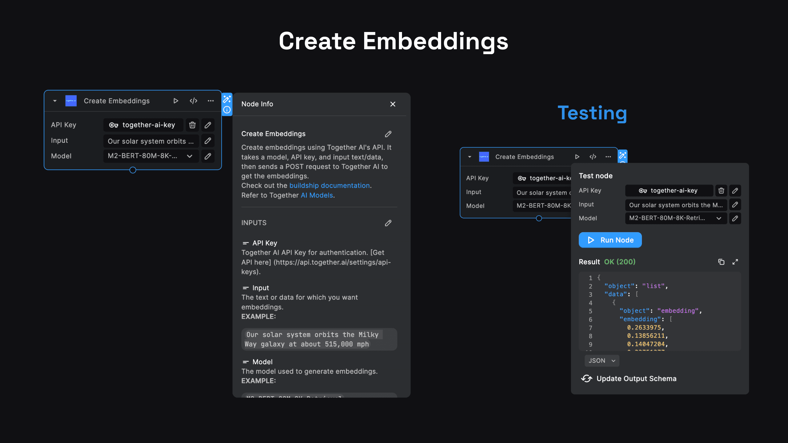 Create Together AI Embeddings