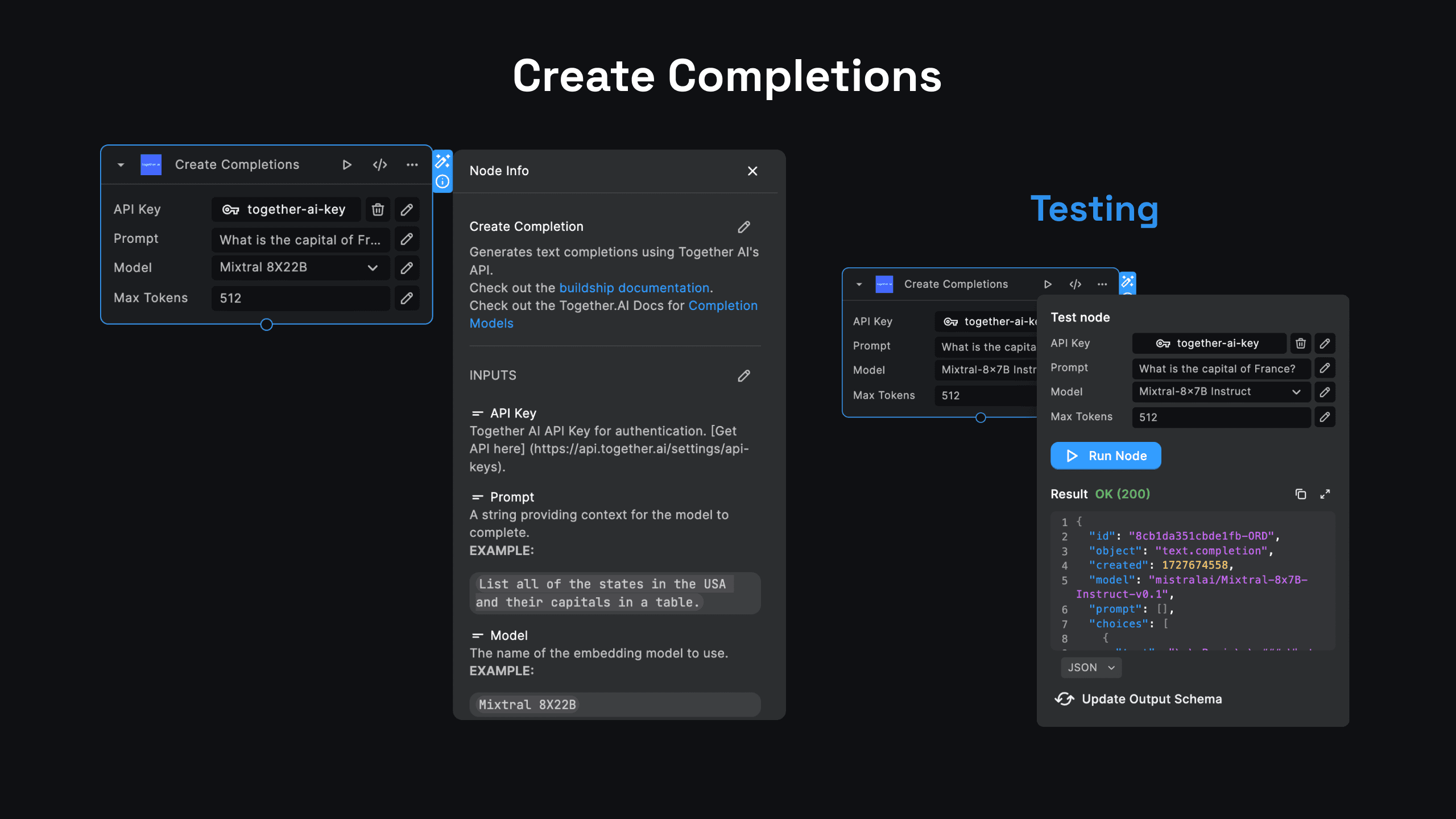 Create Together AI Completions